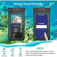 thumbnail image 4 of MSHUN Waterproof Cell Phone Pouch, 3 Pack Universal Water Proof Dry Bag Case with Neck Lanyard - Underwater Clear Cellphone Holder Large Protector for iPhone Samsung Galaxy for Beach Pool Swimming, 4 of 6