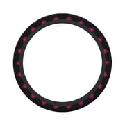 XMXY Car Steering Wheel Cover, Pattern Hearts Romance Non-Slip Jeep Truck Universal Elastic Steering Wheel Protector 15 inch