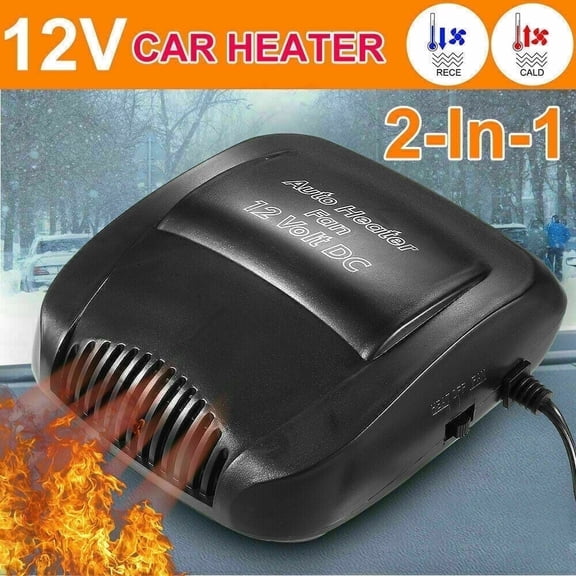 JLLOM 12V, 12.5A DC Car Auto Portable Electric Heater Cooling Fan Defroster Demister