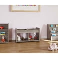 thumbnail image 7 of Tot Mate Children's Book or Toy Organizer with 2 Clear Storage Bins, Gray, 24"H x 12"D x 14"H, RTA, 7 of 7