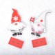 thumbnail image 3 of Bewildely Muñeco de Papá Noel de Feliz Navidad de madera, decoración de dibujos animados, barba, adorno de mesa, pequeño accesorio, colección Kits de decoración para fiestas gris Bewildely HA009124-02, 3 of 6