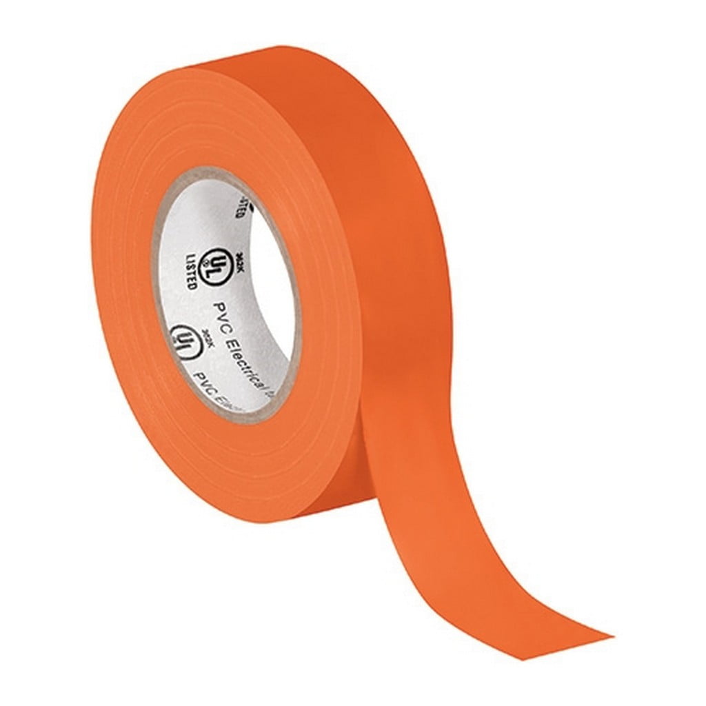 General Purpose Electrical Tape 3/4" X 20 Yard Orange (10 Pack)