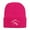 Hot Pink, variant on MEICHEN Beanie for Elegant Women Fashion Breast Cancer Awareness Ribbon Embroidered Long Beanie Solid Color Knitted Cold Proof Hat Winter Accessories Beige