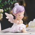 thumbnail image 3 of Taolixe Girl Figurine Realistic Cartoon Mini Car Ornament Angel Statue Home Decor _Clearance Desktop Figurine, 3 of 8