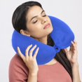 thumbnail image 1 of WHEANG Liquidation Lent U ShapeMemory Foam Comfort Neck Support Soft Travel Cushion Pillow With Rucksack, 1 of 4