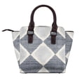 thumbnail image 3 of Single Shoulder Bag Rivet Bag 7.48×7.48×3.94in Removable Shoulder Belt Can Be Held Or Diagonal Across A Variety Of Matching Styles Argyle Plaid Lightslategray_1, 3 of 6