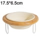 thumbnail image 2 of Cuenco de cerámica para gatos, base alta, cuenco para perros, protección de la columna cervical, altura ajustable, 2 of 5