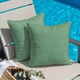 thumbnail image 2 of Throw Pillow Covers 18x18 Inch, Rustic Forst Green Decorative Pillow Cases for Couch Sofa Bed, Farmhouse Solid Color Cotton Linen Square Home Decor Pillowcases with Hidden Zipper, 2 of 7