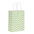 thumbnail image 3 of Bolsa de mano reciclable BuyWeek 25 piezas de Bolsas de regalo pequeñas con forma de onda papel Kraft, 3 of 10