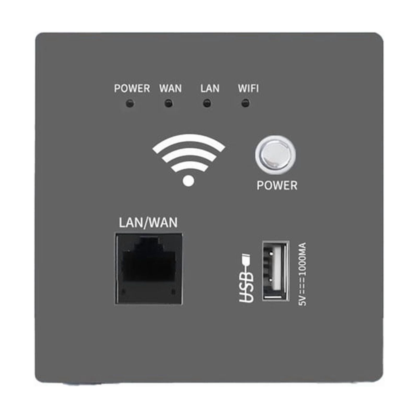 3X 300Mbps 2.4Ghz WIFI Router Wireless WiFi Socket RJ45 AP Relay Smart USB Socket Panel Embedded Wall WIFI Router C