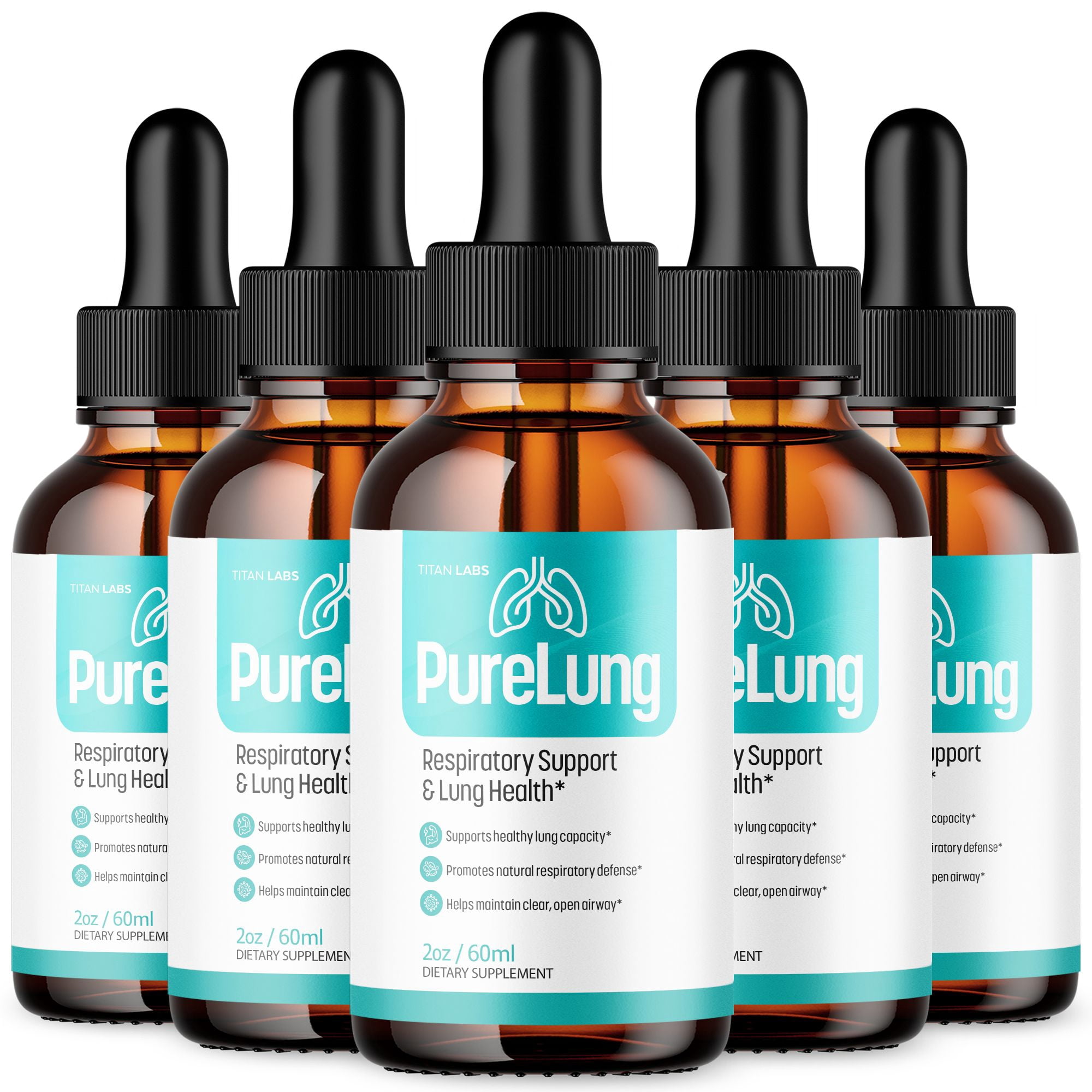 PureLung Respiratory Blend Drops Advanced Formula Lung Support Pure Lung 150 Servings