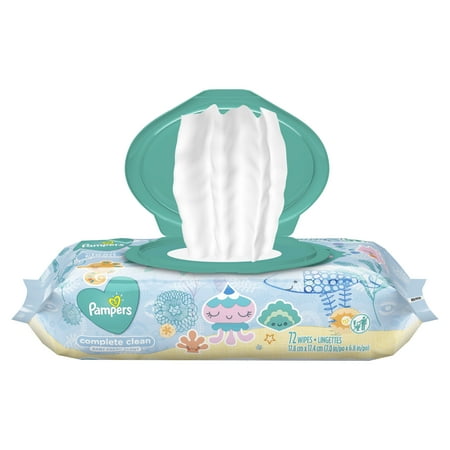 Pampers Baby Wipes Complete Clean Scented 1X Pop-Top 72 Count