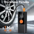 thumbnail image 2 of Tire Inflator Portable Air Compressor with Digital Pressure Gauge, 12V Smart Air Pump for Car Tires, Motorcycle, SUV, Electric Bike, Bicycle, Sports Balls with 10000mAh Battery & LED Light, 2 of 7