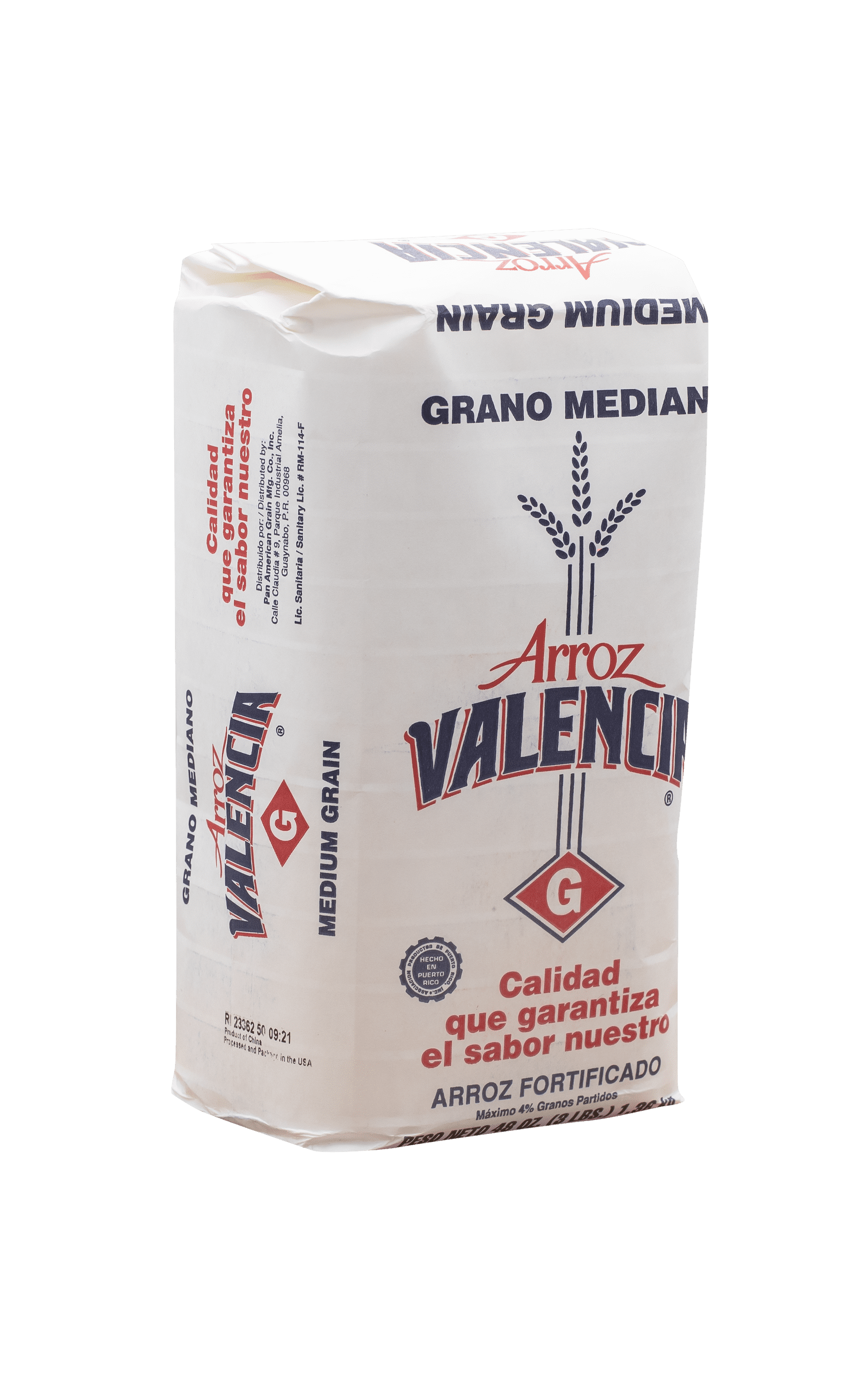 Valencia Medium Grain Rice white 3 lbs