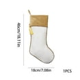 thumbnail image 6 of Gcvizuso Christmas Stockings, Clearance Christmas Decor, Christmas Tree Decorations Gift Bags Candy Bags White Velvet Christmas Stockings, 6 of 6