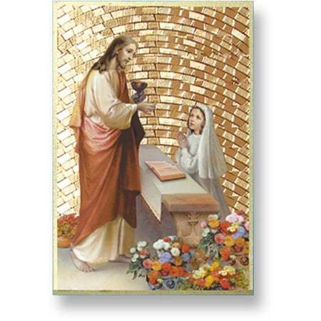 Communion Girl Plaque - WJH First Communion Girl Mosaic Plaque