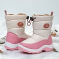 thumbnail image 6 of Felabo Kids Girls Snow Boots Stay Warm Water Resistant Slip Resistant Faux Fur Lined Mid Calf Winter Shoes (Toddler/Little Kid), 6 of 7