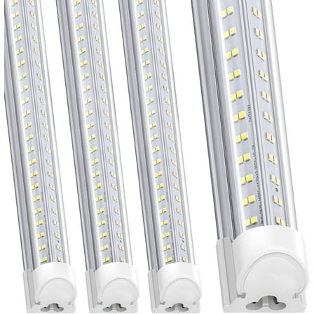 Led Shop Lights 4FT 4 Packs, 75W 9500LM 5000K, Linkable 4ft Led Shop Light, Super Bright 4 Foot Led Shop Lights for Workshop, V Shape 4 ft Led Light Fixture, 4 Row Led Tube Lights
