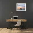 thumbnail image 3 of Becia, Jim 24x20 White Modern Wood Framed Museum Art Print Titled - Rock at Sunset, 3 of 4