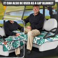 thumbnail image 4 of SEANATIVE Butterfly Golf Cart Covers 2 Passenger Palm Leaves Golf Cart Cover Club Car with Pockets Breathable Golf Cart Seat Towel Blanket Fits for More 2 Person Seats Golf Carts, 4 of 7