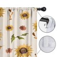 thumbnail image 4 of Blackout Kids Curtains,Yellow Brown Green Leaf Sunflower Pattern Childrens Insulated Curtains Set Of 2,Bedroom Essentials,Toddler Room Decor 42"x54", 4 of 5