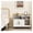 White, variant on Cat Litter Box Enclosure with Double Doors & Scratch Board - Hidden Furniture Cabinet for Cats - Indoor Pet House with Storage - Industrial Style