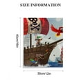 thumbnail image 3 of Erapdaur Pirate Ship Parrot Pirate Canvas Wall Art Print Home Decor for Living Room Bedroom Office Wall Decor, 3 of 5