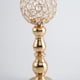 thumbnail image 3 of Candelabro de cristal con pétalos dorados para centro de mesa de comedor El 12x12x33cm, 3 of 9