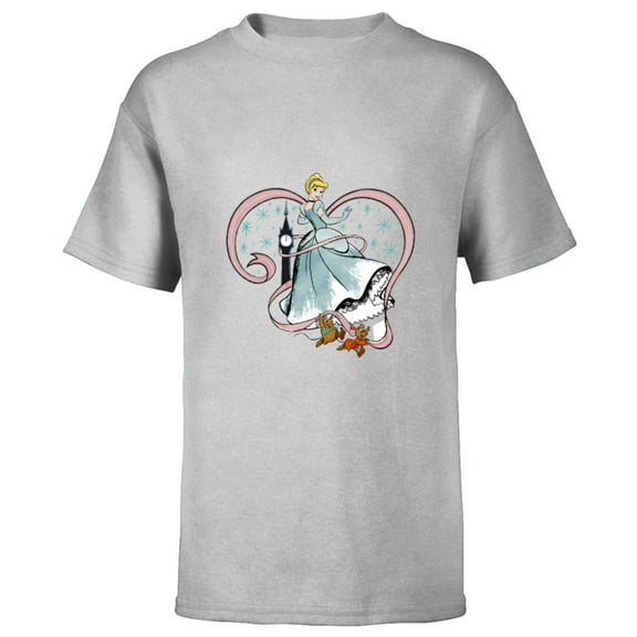 Disney Princess Cinderella Magic Spell - Short Sleeve T-Shirt for Kids – Customized-Athletic Heather