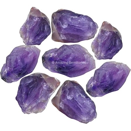 Amethyst Raw Crystals and Healing Stones (1 lb)
