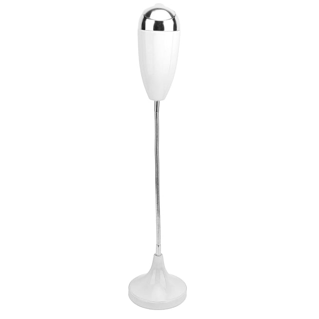 Plateau Debout Réglable Coupe-Vent Extérieur, Cendrier Réglable, Grande Capacité Auto-Nettoyant avec Couvercle pour Maison Patio Blanc