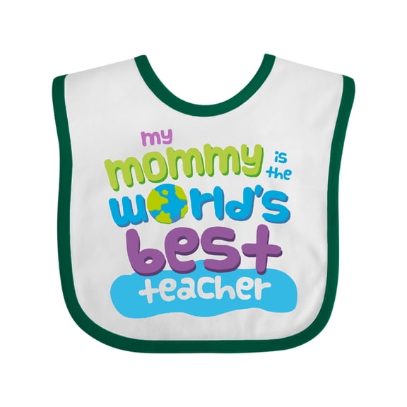 Inktastic Teacher Mommy Boys or Girls Baby Bib
