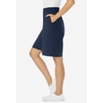 thumbnail image 3 of Woman Within Plus Size Elastic-Waist Knit Short, 3 of 6
