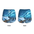 thumbnail image 5 of Lsque Mountain Cottage In Snow Printed Women's Running Shorts with Liner Pockets,Elastic Quick Dry Workout Athletic Gym Yoga Shorts,Womens High Waist Shorts-XX-Large, 5 of 9