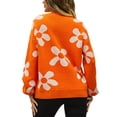 thumbnail image 3 of xiaxaixu Chandails Papillon pour Femmes Manches Longues Col Rond Épaules Tombantes Coupe Ample Tricot, 3 of 9