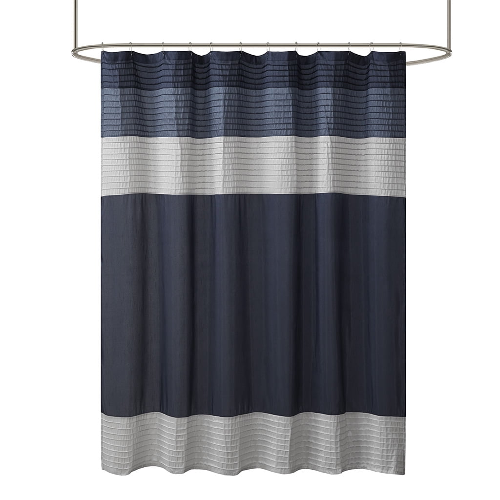 Euroco Faux Silk Shower Curtain