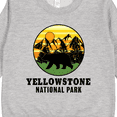 thumbnail image 3 of Inktastic Yellowstone National Park with Bear Mountains and Trees Cricle Toddler Sweatshirt, 3 of 4