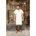 thumbnail image 2 of Burgschneider - Medieval Tunic / Under Tunic Short Sleeve “Snorri“ - Natural (size: L ), 2 of 4