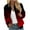 Red, variant on fatyb Fall Jackets for Women Long Sleeve Casual Zip up Jacket Women's Trendy Coat Outwear with Pockets