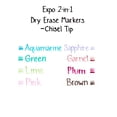 thumbnail image 2 of Expo 2-in-1 Assorted Chisel Tip Dry Erase Markers, 2 of 5