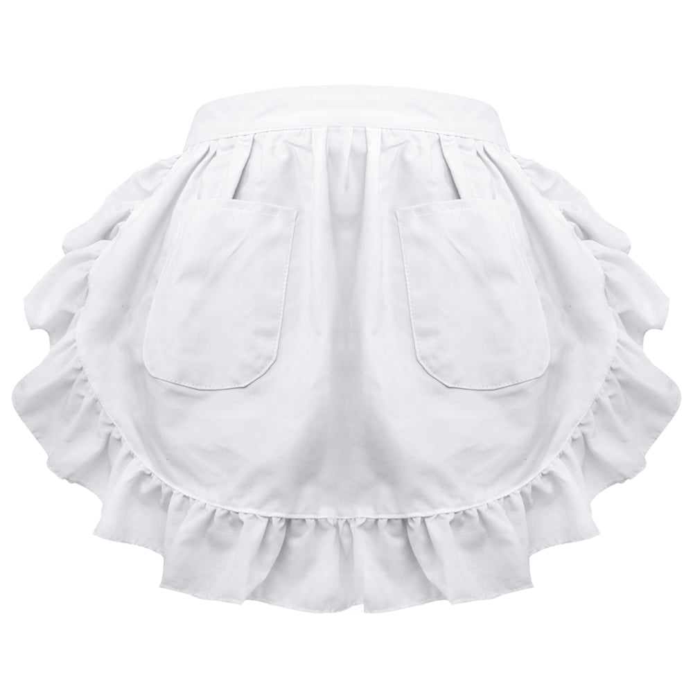Aspire Waist Apron for Lady XLarge Size Lace Cotton Kitchen Half Apron