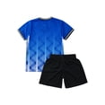 thumbnail image 4 of iixpin Kids Boys Active Soccer Jersey Set 2 Piece Football Sports Team Training Uniform Blue 7-8, 4 of 7