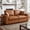 Loveseat-Brown, variant on QuzyAor 99.6" PU Leather Modular Sectional Sofa, L Shaped Couch with Movable Ottoman, Waterproof Wear-Resistant Couch for Living Room,Brown