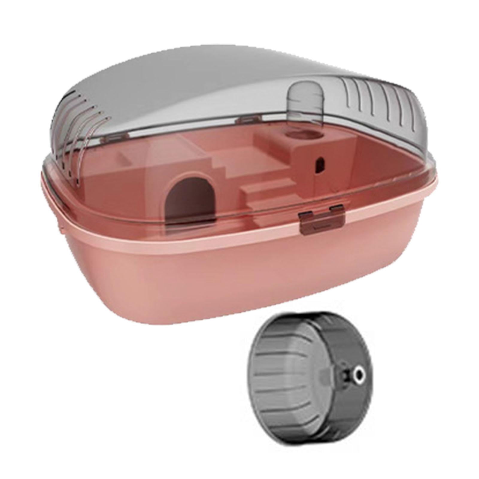 TOOYFUL Large Hamster Cage Rabbit Rats Transparent Hedgehog Portable Hamster