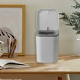 thumbnail image 4 of COM1950s Small Garbage Can with Lid Small Trash Cans with Lids Desktop Trash Can Office Bin with Lid Small Desktop Garbage Bin in Dormitory Bedroom Small Trash Can with Lid, 4 of 8