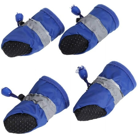 Silicon Shoe Covers Dog Boots  Anti- Slip Dogs Boots Puppy Shoes Paw Protector Walking Pet Booties Winter Dog Shoes Pet Rain Boots for Small Dog Puppy  Size XL