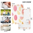 thumbnail image 6 of Yayeee 100% Cotton Hand Towels for Bathroom 16" x 28" Soft Absorbent Kitchen Towel, White Grapefruit Slices, 6 of 7