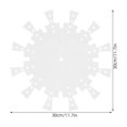 thumbnail image 2 of LOLIPPYY Transparent Acrylic Clock Pattern Template Set for Router Inlay Crafting and Clock Making Projects, 2 of 8