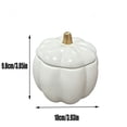 thumbnail image 3 of Naittoop Farmhouse Ceramic Pumpkin Candle Gift, Autumn Scented Candle,Soy Wax Pumpkin Jar Candles, Thanksgiving Halloween Home Table Centerpiece Farmhouse Decor Gift Orange, 3 of 7