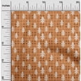 thumbnail image 2 of oneOone Viscose Jersey Orange Fabric Christmas Tree Dress Material Fabric Print Fabric By The Yard 60 Inch Wide, 2 of 4